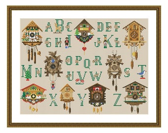 Clown Alphabet Cross Stitch Pattern Book - Etsy