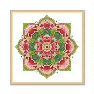 Mandala, Zählmuster, Zählmuster, Zählmuster, Zählmuster, Handarbeitstabelle, Download PDF