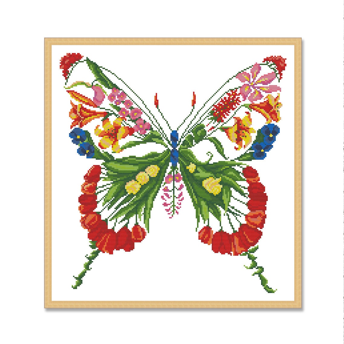 2er-Set Nadelhalter – Magnetisch Mit Blumen & Schmetterlings-Design Für Stickfans