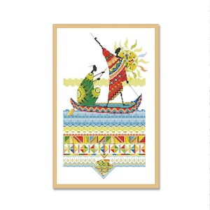 Africa Masai Fishermen, Counted Cross Stitch Pattern, African girl, Folklore, Savannah, Folklore, Ethno Dance, Africa Masai, Digital Pattern