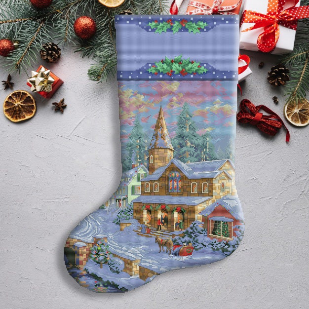 Toys & Games Heirloom Christmas Stocking Cross Stitch Leaflet