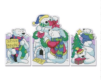 Adornos navideños, Adorno navideño, Patrón de punto de cruz navideño, Decoración de costura de árbol de Navidad, Gráfico navideño, Descarga instantánea en PDF