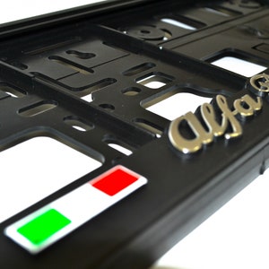 Alfa Romeo License Number plate holders set x2 EU