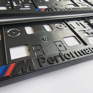M Performance License Number plate holders set x2 EU BMW