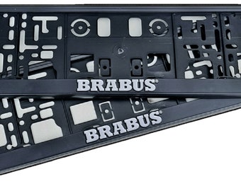 Brabus License number plate holders, frames EU