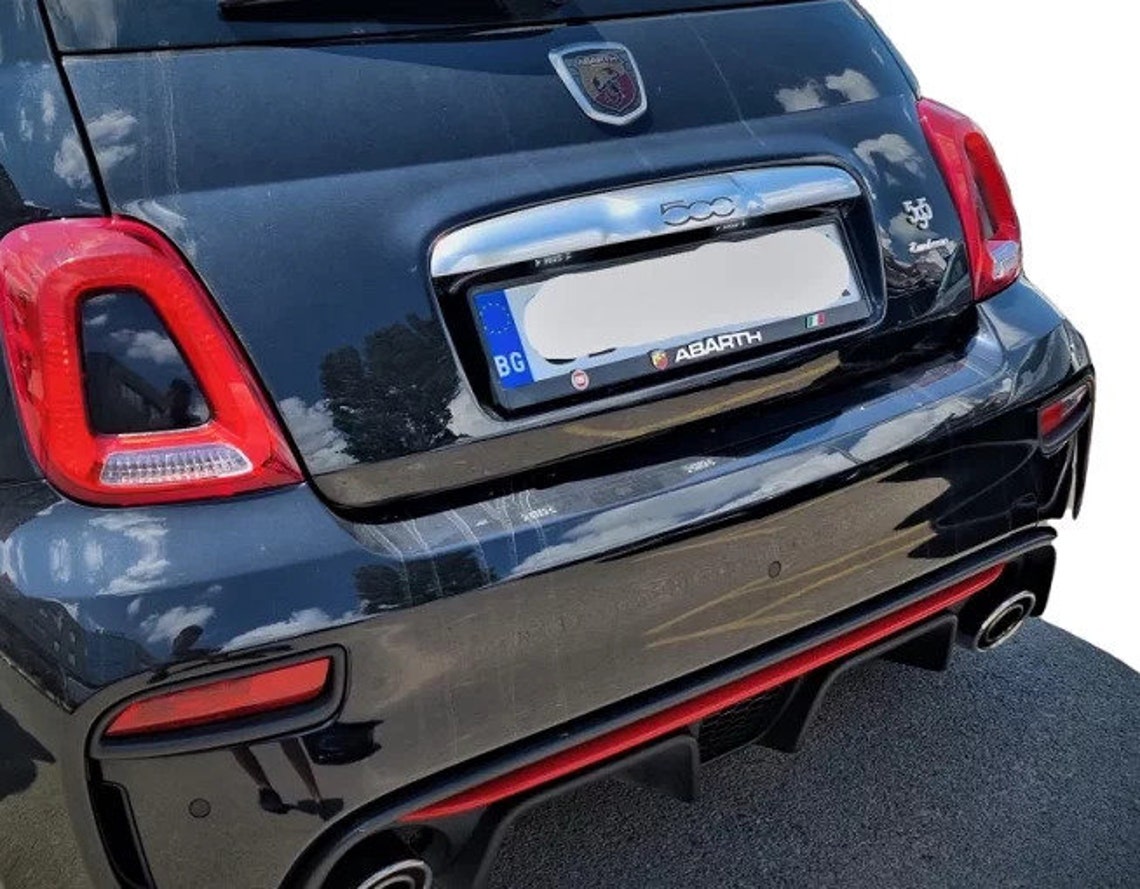 2x Carbon Fibre Hydrographic Euro Car Licence Number Plate Surround