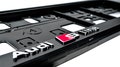 S Line Audi License Number plate holders set x2 S Line EU product logo