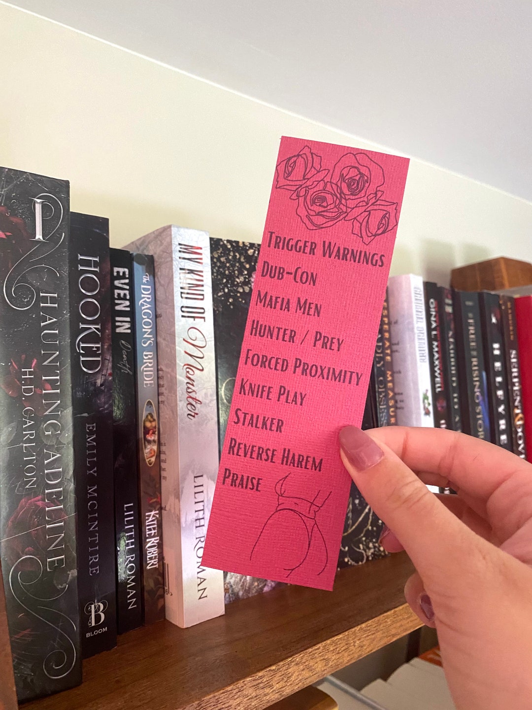 Romance Bookmark Dark Romance Trigger Warnings Bookmark Romance Tropes Bookmark Romance Reader