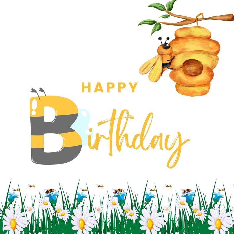 Birthday Card for Bee Lovers - Etsy