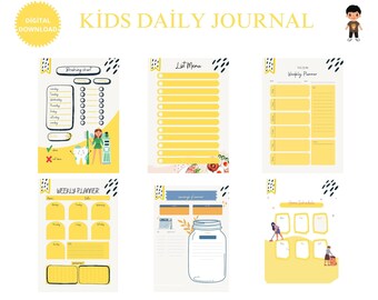 Kids Daily Journal Printable Journal for Kids Diary for Children Kids ...