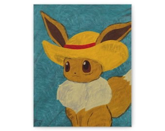 Eevee With Straw Hat Van Gogh Museum Pokemon Card Proxy Card