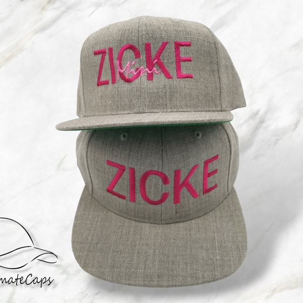 Soulmate Kappe - Partner-Kappen - Zicke - Mini Zicke - Maxi Zicke - Mama Zicke - bestickt mit Name - personalisiertes Geschenk zum Muttertag