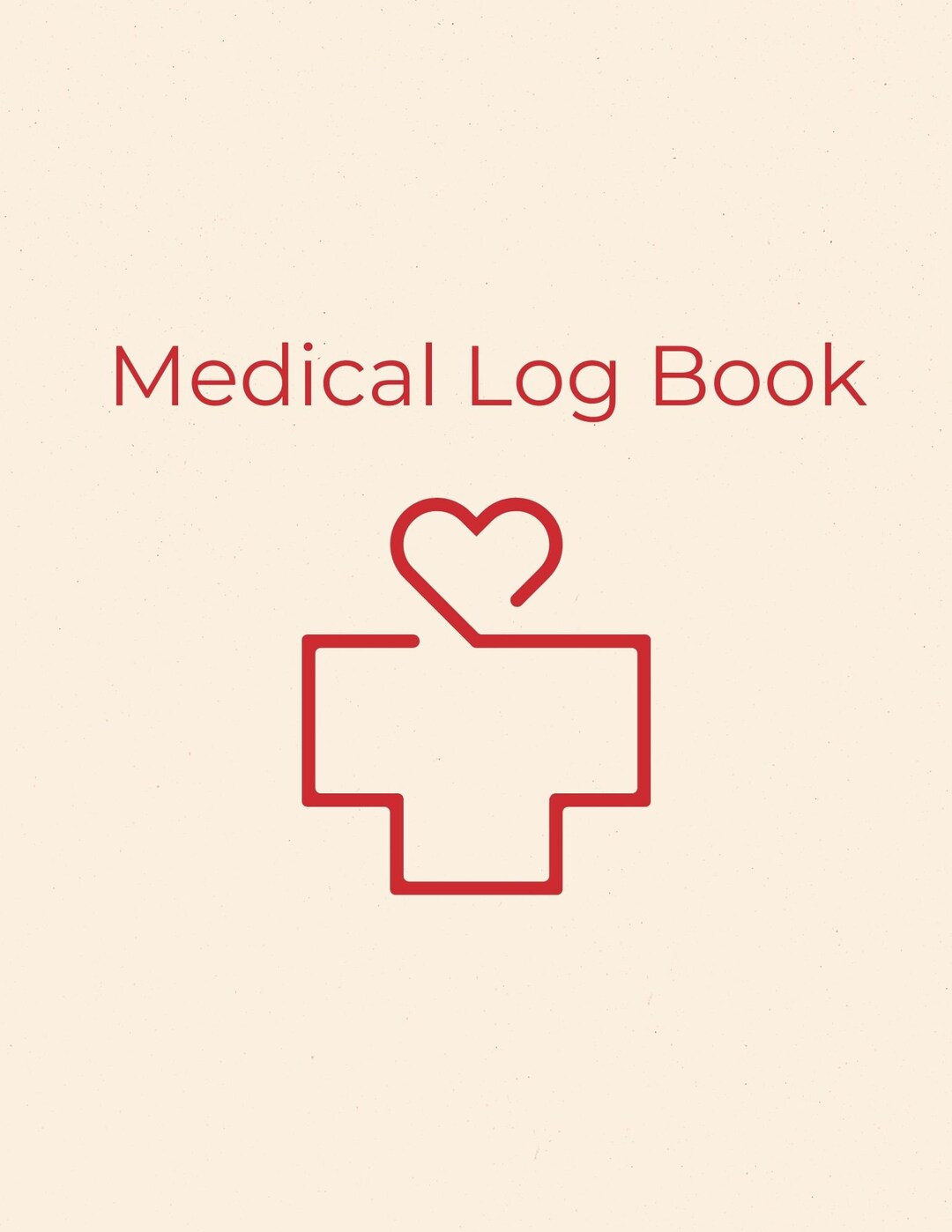 Medical Log Book Printable Medical Log Book Printable Pages Etsy