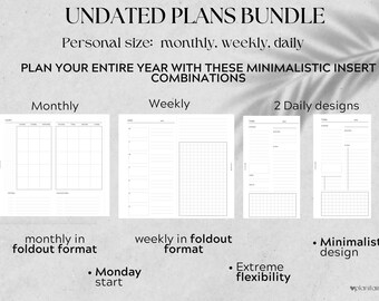 Undatierte Pläne Bundle (Personal Size)