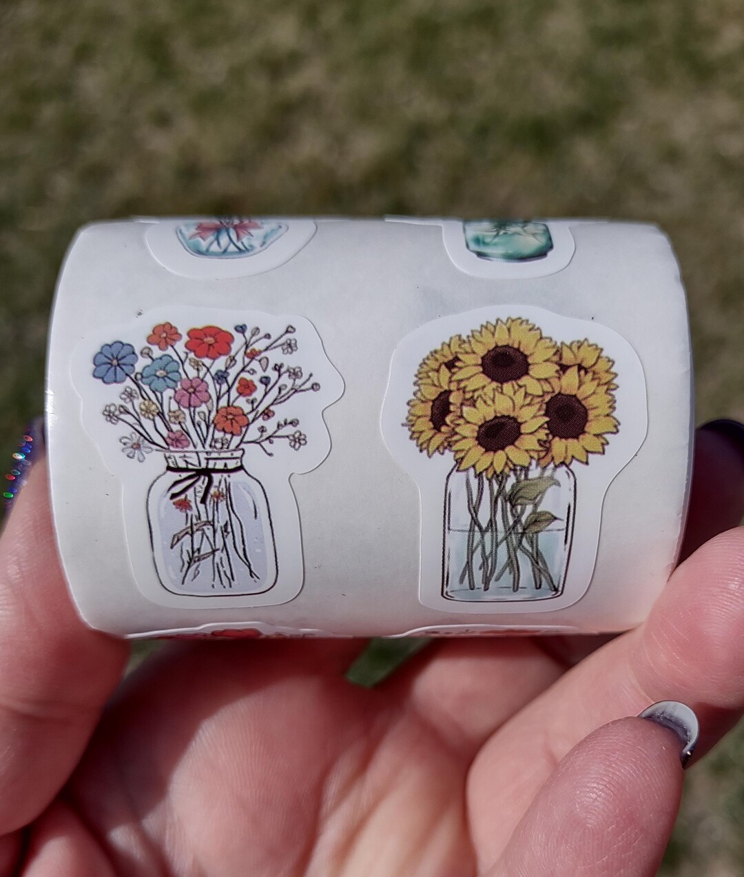 Flower Stickers, Pack of 40 - Etsy