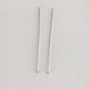 304 stainless steel head pins, 1.5 inch 22 gauge, pack of 50, silver findings, jewelry making supplies