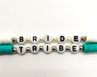 Bride & Tribe Beaded Bracelet Set - Bridesmaid Bachelorette Party Gift