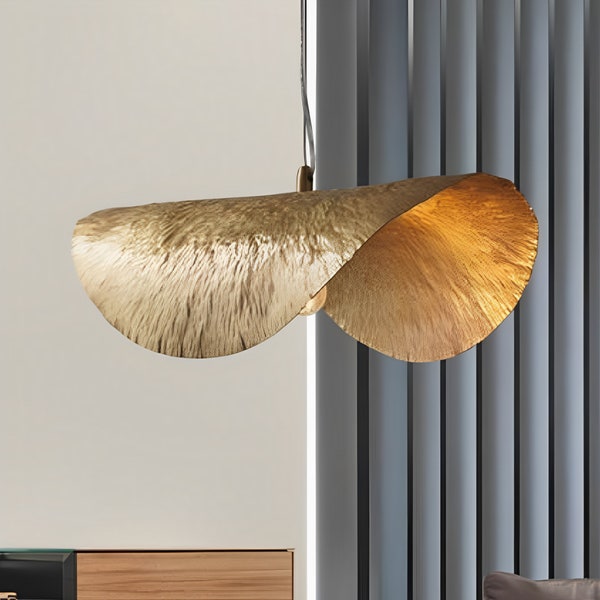 Soft Gauze Minimalist Pendant Light Design Reference: Hammered Pendant Light