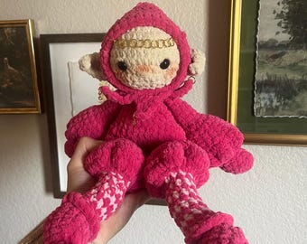 Whimsy Elf Doll | Girly Crochet Plush