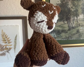 Darla Doe Crochet Pattern | Sitting Deer Plushie | DIGITAL DOWNLOAD ONLY