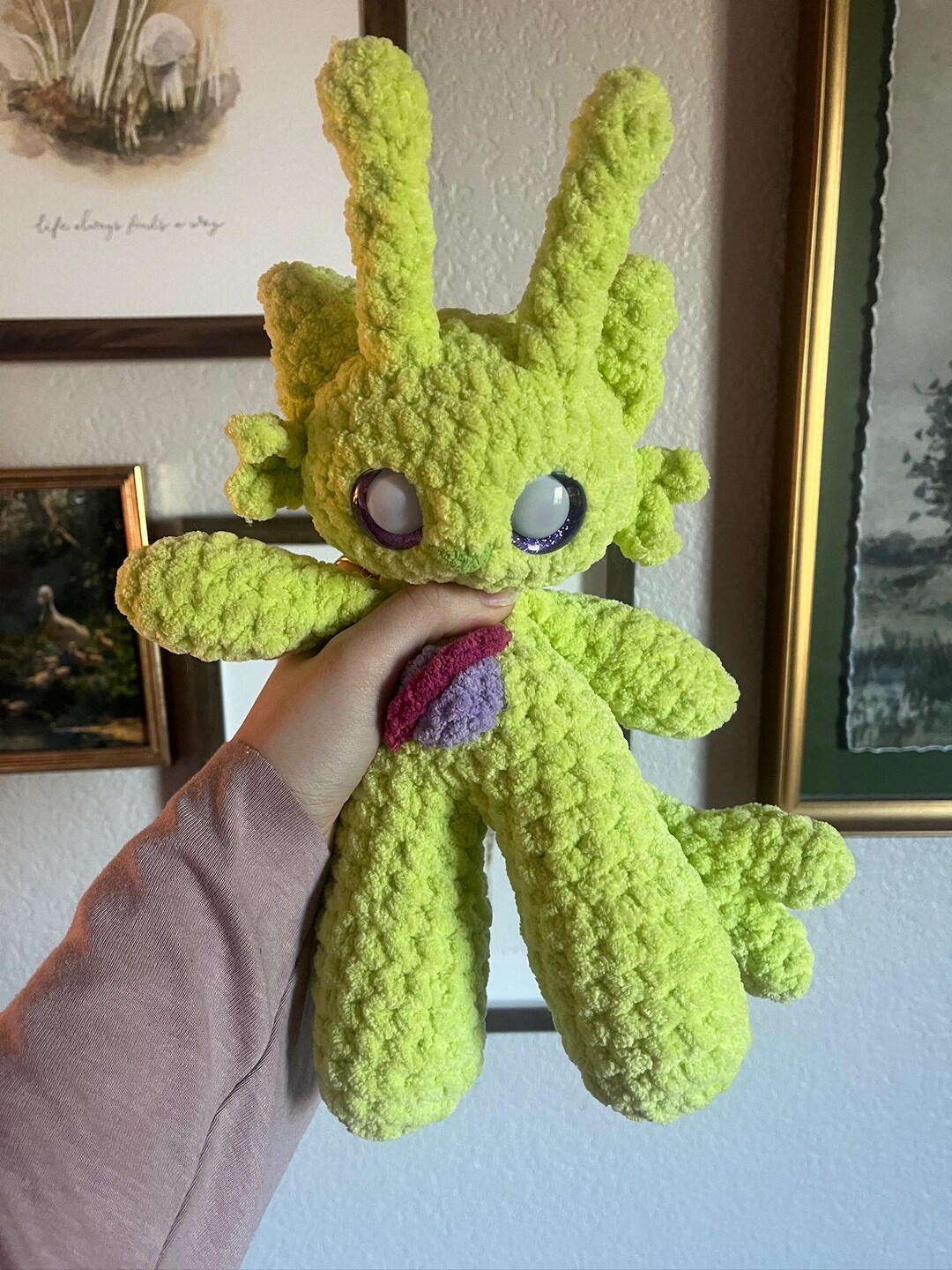 Alien Kitty Plushie | Crochet Cat Plush - Etsy