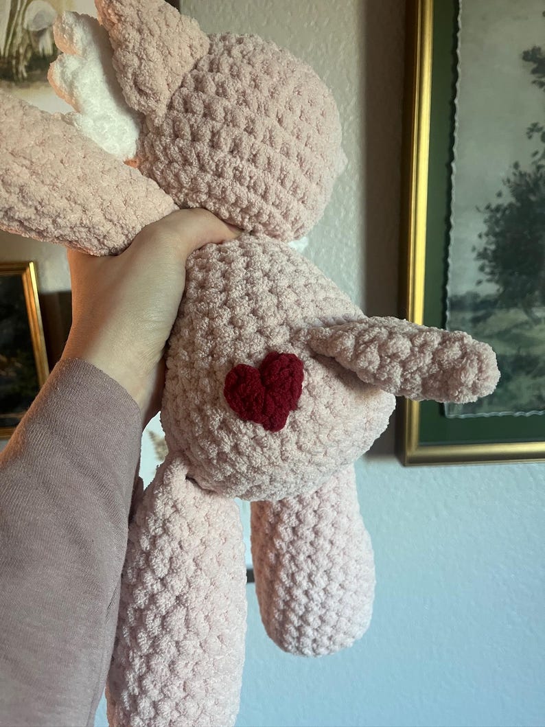 Heart Cupid Angel Plush | Love Crochet Plush image 5
