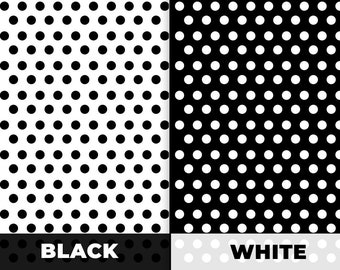 Polkadot Pattern, Polka dots Pattern, Polkadots Clipart SVG, PNG, EPS, pdf, jpg, Black and White Color, instant digital download