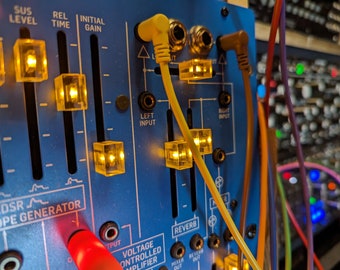 Cappucci scorrevoli traslucidi Eurorack per sintetizzatori/moduli - Confezione da 20