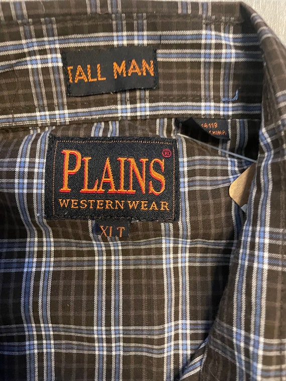 Vintage Brown Plaid Plains Long Sleeve- MEN'S - image 2