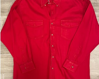 Red Cody James Button Up-MEN's