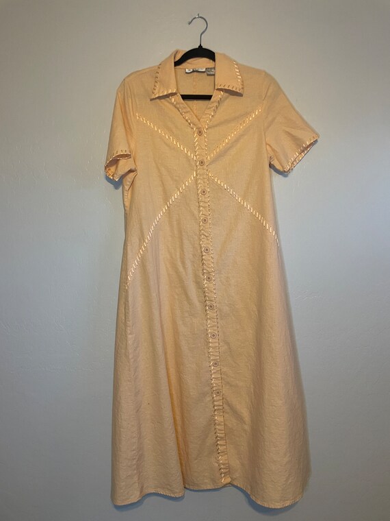 vintage orange dress Gem