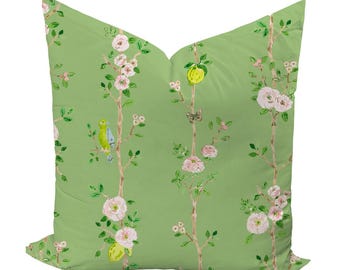 Chinoiserie in Green by Evelyn Henson Bedding Pillow Cover