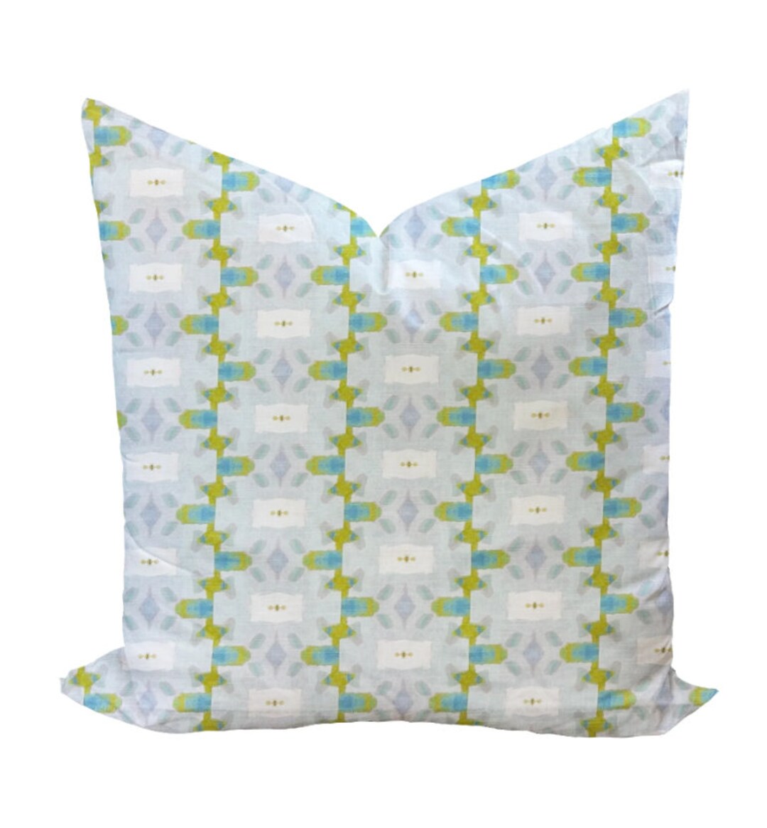 Chloe in Blue/green by Laura Park Pillow Cover Etsy