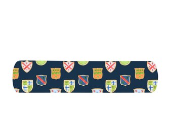Ruffin in Navy by Camilla Moss for Wheaton Whaley Home Bolster