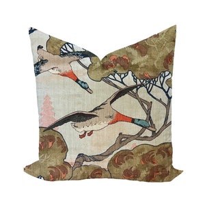 Flying Ducks in Sky by Lee Jofa Pillow Cover