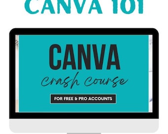 Cours accéléré Canva | Téléchargement numérique | Introduction à Canva : cours pour débutants