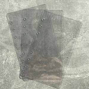 A6 Zippless Taschen transparent / Umschlagmethode / Budgeting / A6