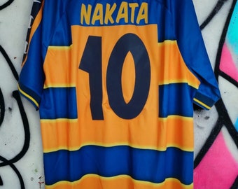 2002/2003 PARMA Home Retro Football Jersey Vintage Soccer Kit Maglia Calcio Classic Shirt SerieA Cannavaro Nakata Adriano Mutu