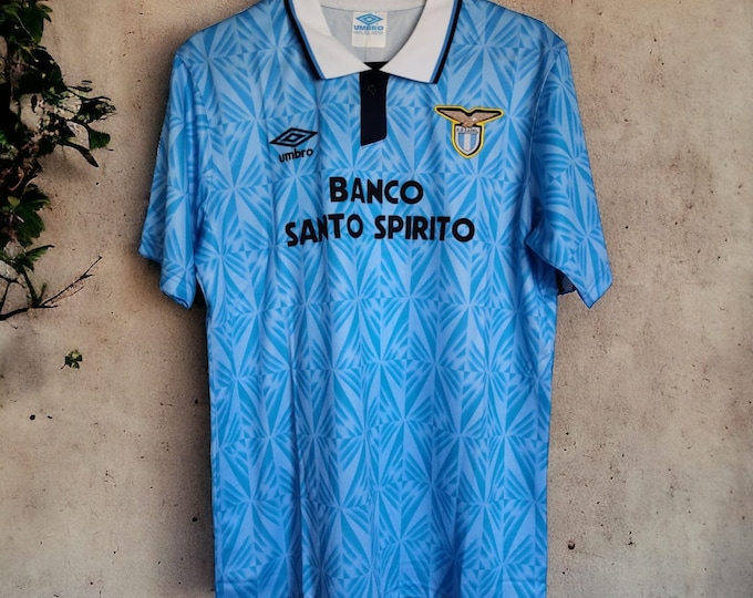 Lazio 1991/1993 Retro Home Football Shirt Vintage Soccer Jersey Classic Kit Serie A Calcio Gazza Gascoigne
