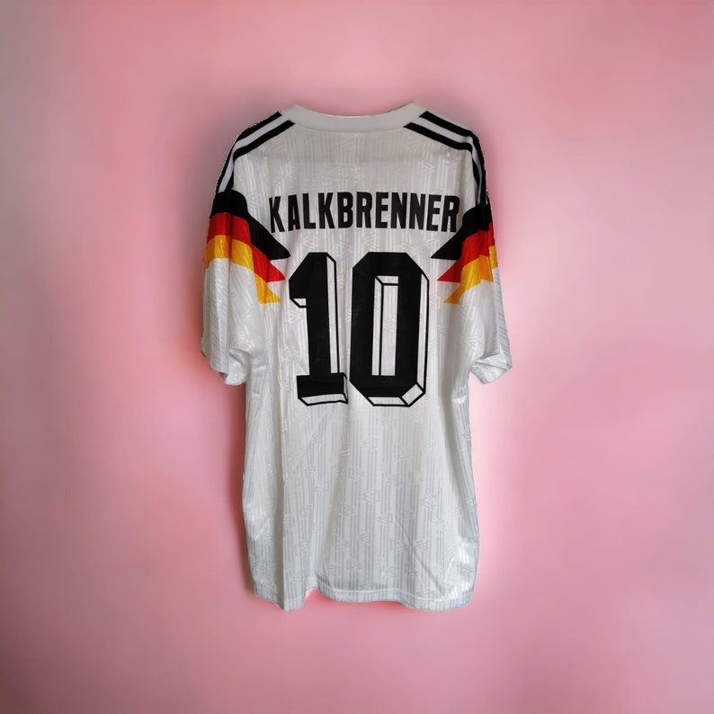 Allemagne 1990 Coupe du monde Domicile Kit de football rétro Maillot de football Maglia Calcio Maillot vintage Kalkbrenner DJ image 1