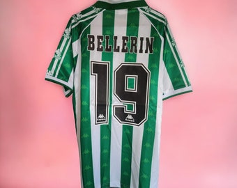 Real Betis 1996/1997 Kit de football rétro Domicile Maillot de foot vintage Maillot Camiseta Maglia Calcio Top Sevilla Bellerin