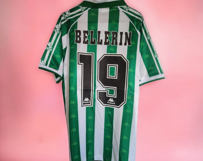 Real Betis 1996/1997 Home Retro Football Kit Vintage Soccer Shirt Jersey Camiseta Maglia Calcio Top Sevilla Bellerin