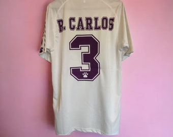 Kit de football rétro Real Madrid 1996-97 domicile maillot de football Maglia Calcio, maillot vintage 3 R.Carlos, 6 Redondo, 7 Raul, 10 Seedorf, 23 Guti