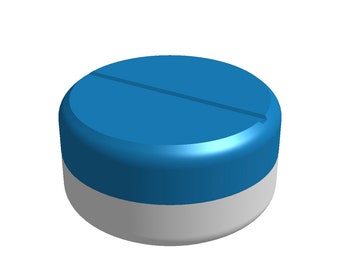 STL file - Tablet-Shaped 7-day Pill Sorter - STL file