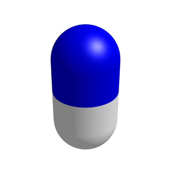 STL file - Pill-shaped pill jar - STL file