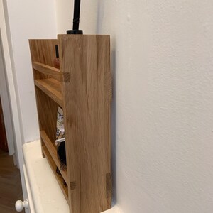 Oak bathroom shelves image 2