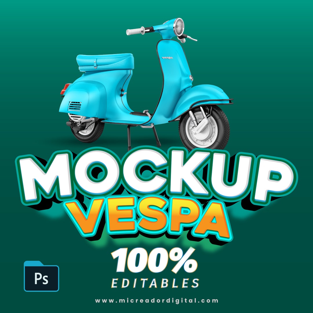 1043+ Vespa Mockup