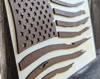 American Flag Digital Template, Try That in a Small Town, Patriotic, U.S., Veteran, Lightburn AI DXF SVG File, laser file, digital prints