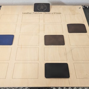 Rectangle Leather Patches Jig Template, Lightburn AI DXF SVG File ...