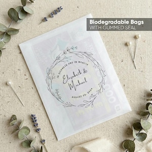 Personalised Wedding Scratch Card Favour Packs | Lotto Ticket Holder Packets | Tied Knot | Tissue Bag Envelopes | Happy Tears Guest Gift